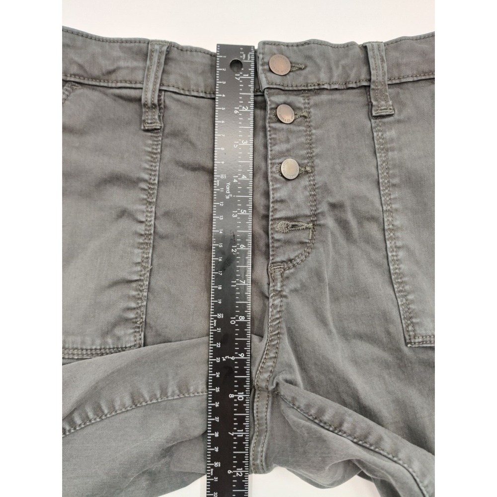 Universal Thread Women's Hi Rise Skinny Pants Charcoal Gray Button Fly Sz 12/31R - Picture 9 of 12